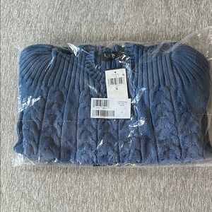 Ralph Lauren cable knit puff sleeved sweater